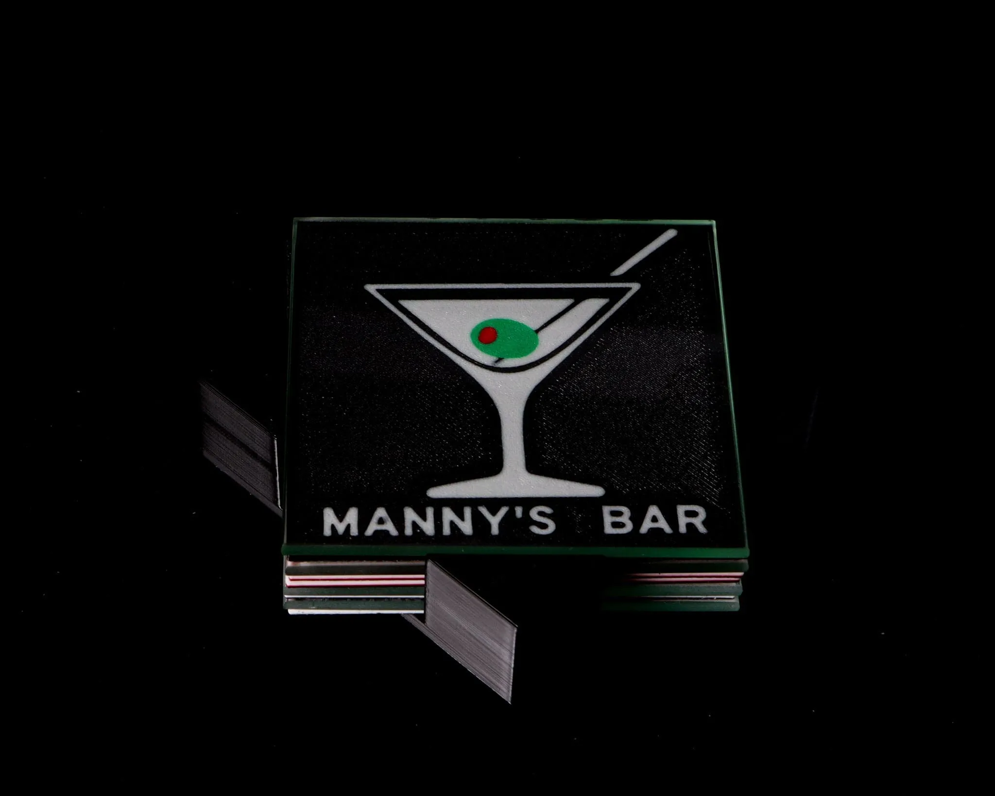 Customizable Iconic Martini Lightbox: Elevate Your Bar Experience with LightAndTimeArt!