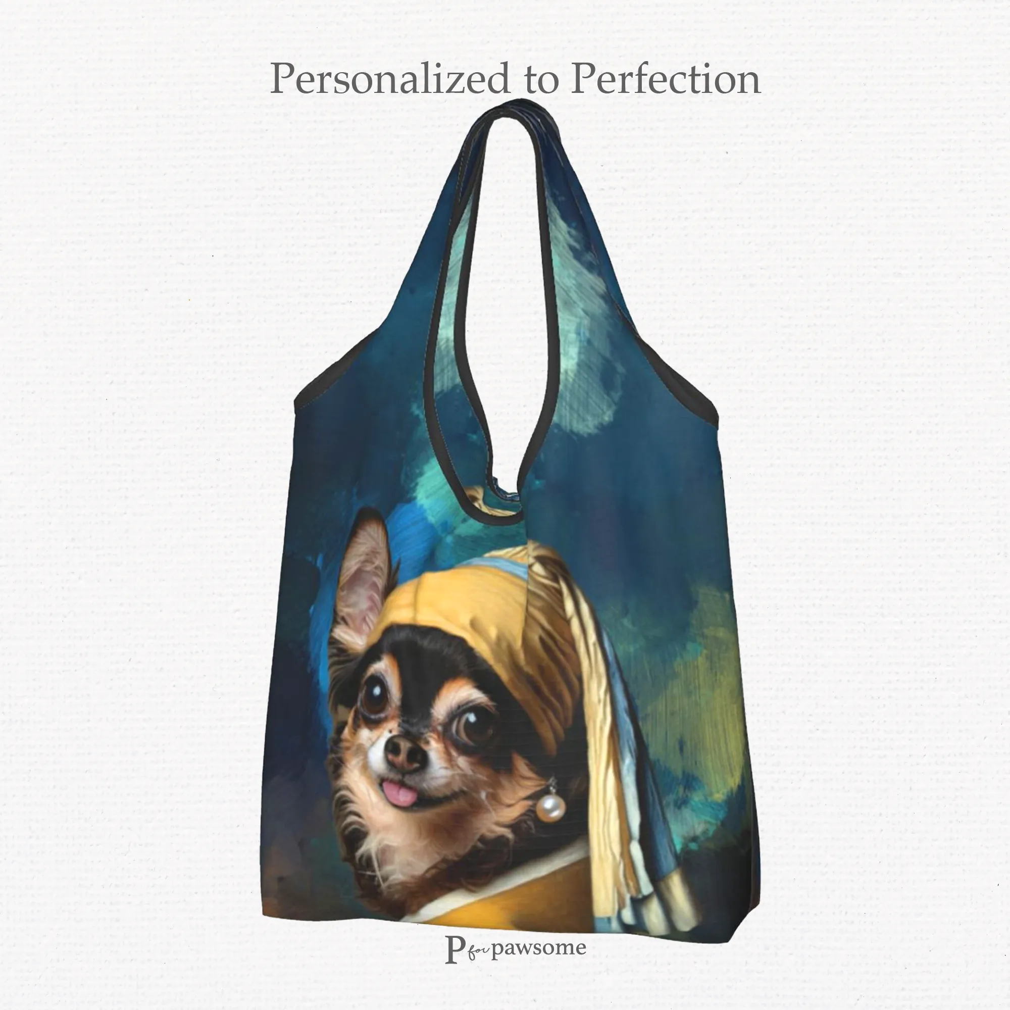 Customize Reusable Eco-Friendly Shopping Bag | Personalized  Foldable Grocery Bags