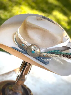 Customized Cowboy Hat - Turquoise Dream