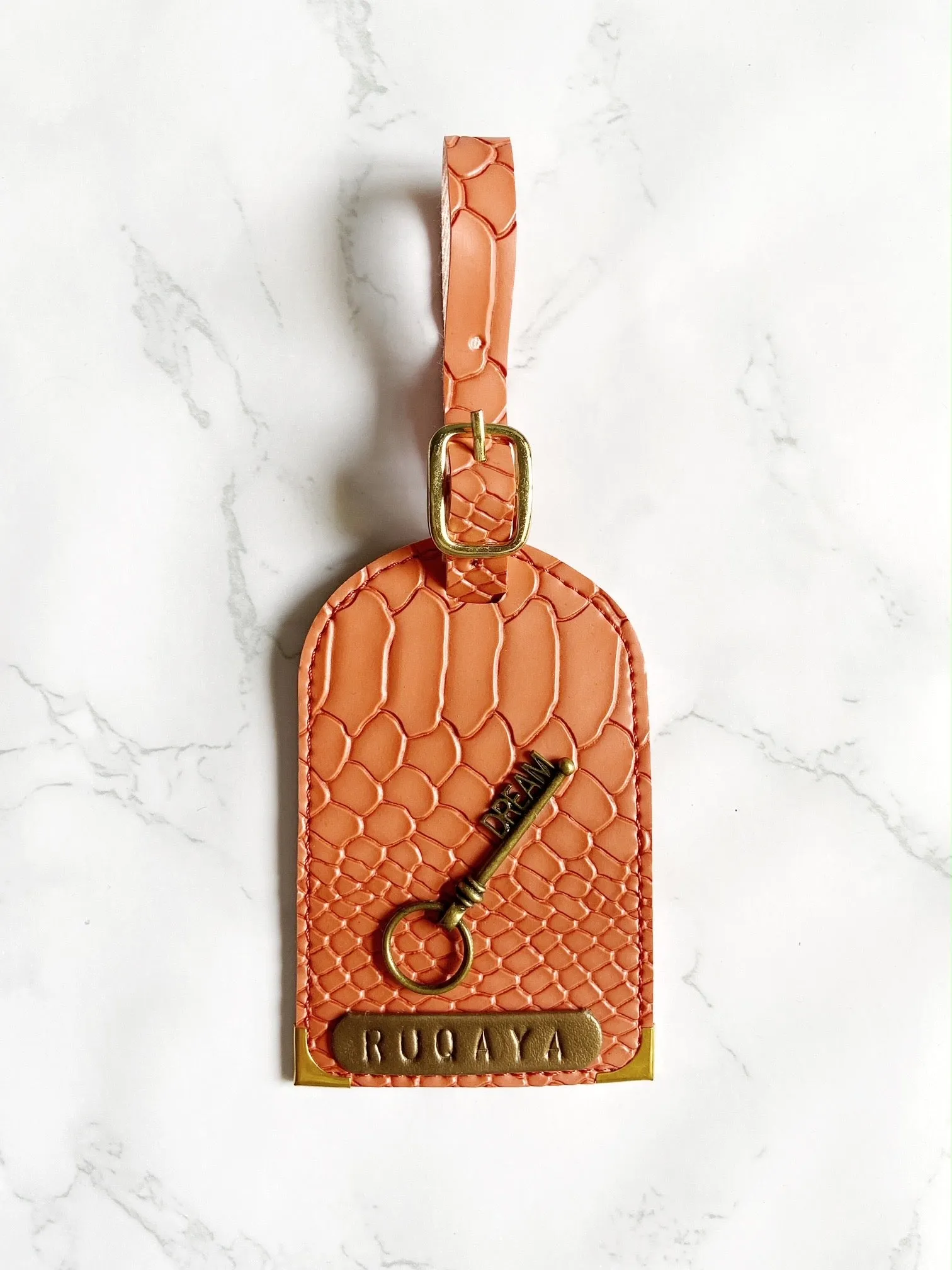 Customized Textured Luggage Tag