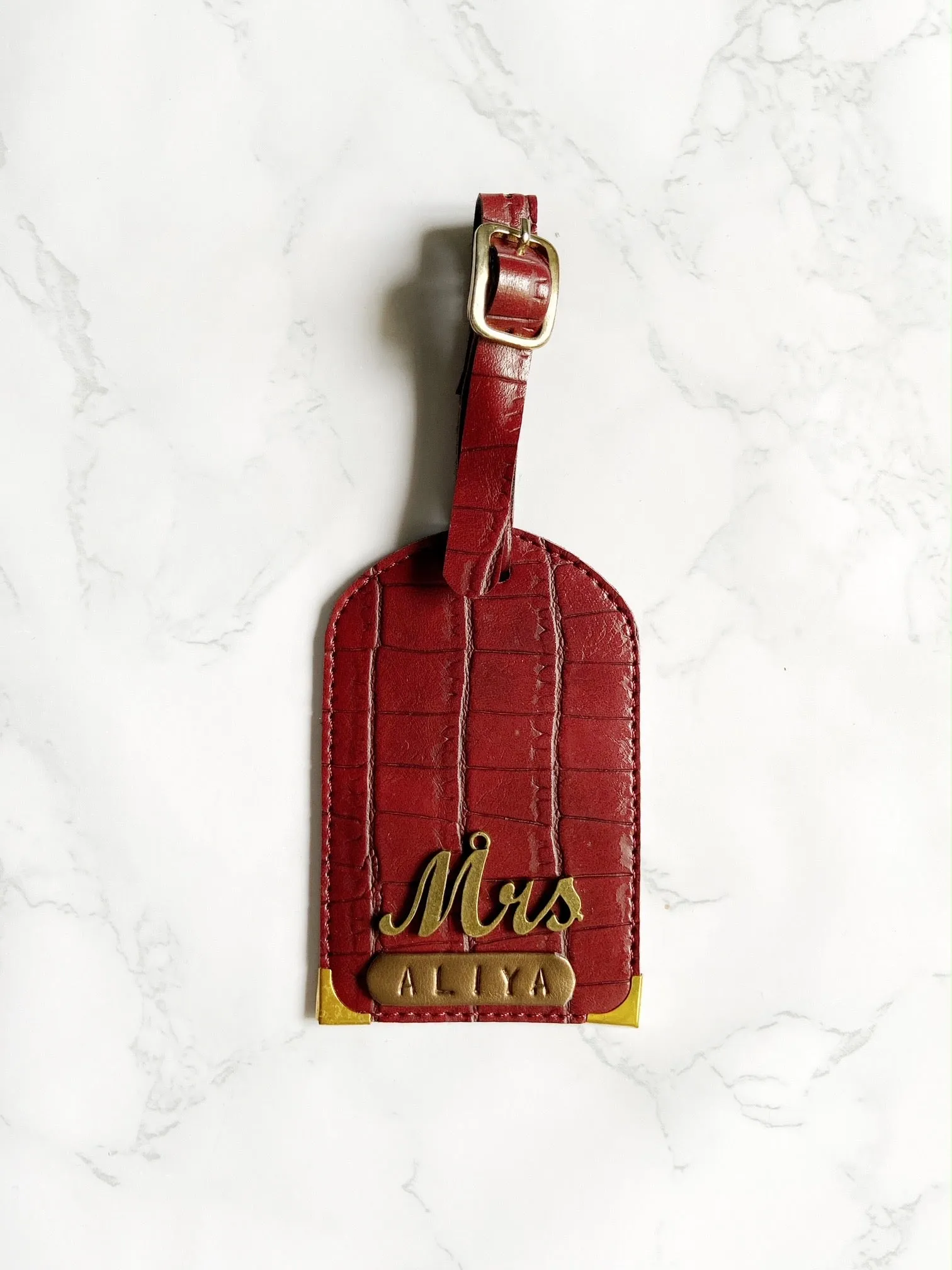 Customized Textured Luggage Tag