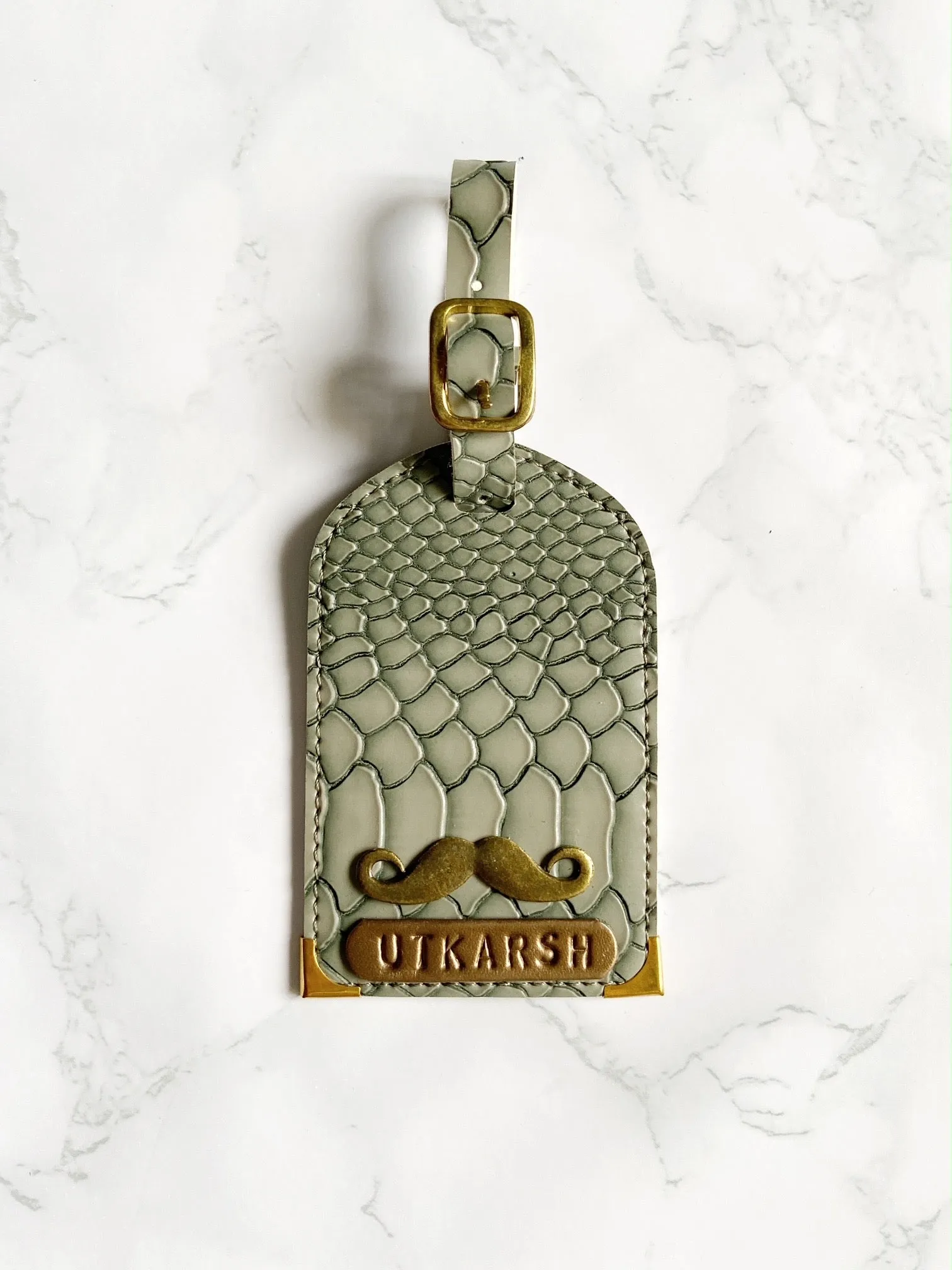 Customized Textured Luggage Tag