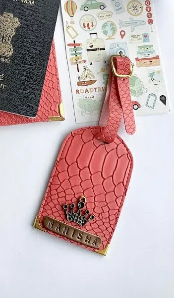 Customized Textured Luggage Tag