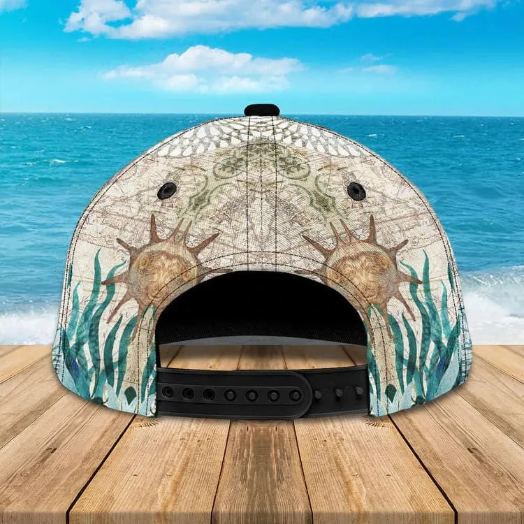 Customized Turtle Art Summer 3D Baseball Cap, Turtle Hat for Husband and Wife