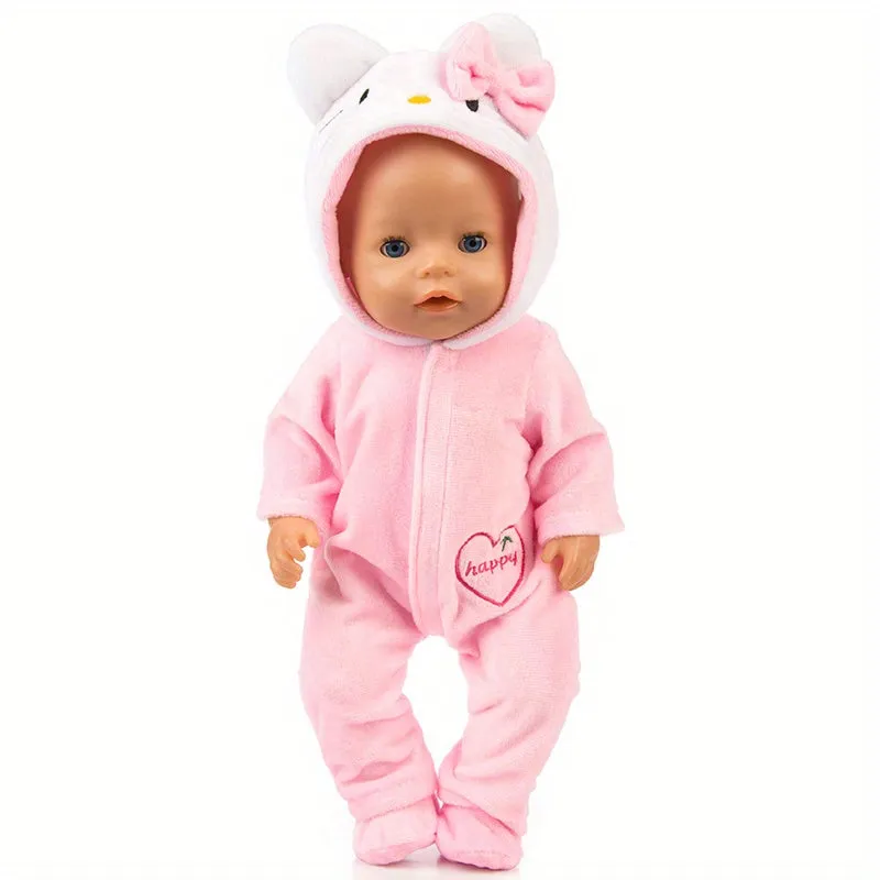 Cute 43cm17inch Jumpsuit Doll Clothes  Doll Not Included