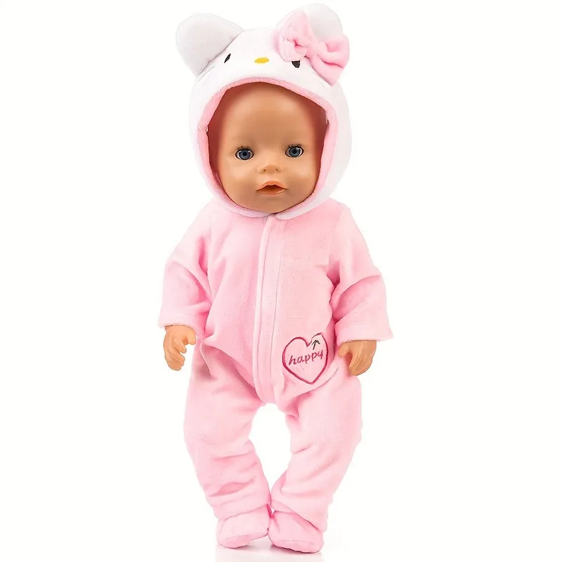 Cute 43cm17inch Jumpsuit Doll Clothes  Doll Not Included