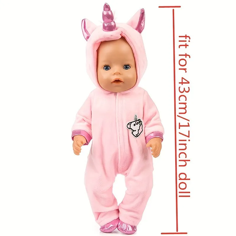 Cute 43cm17inch Jumpsuit Doll Clothes  Doll Not Included