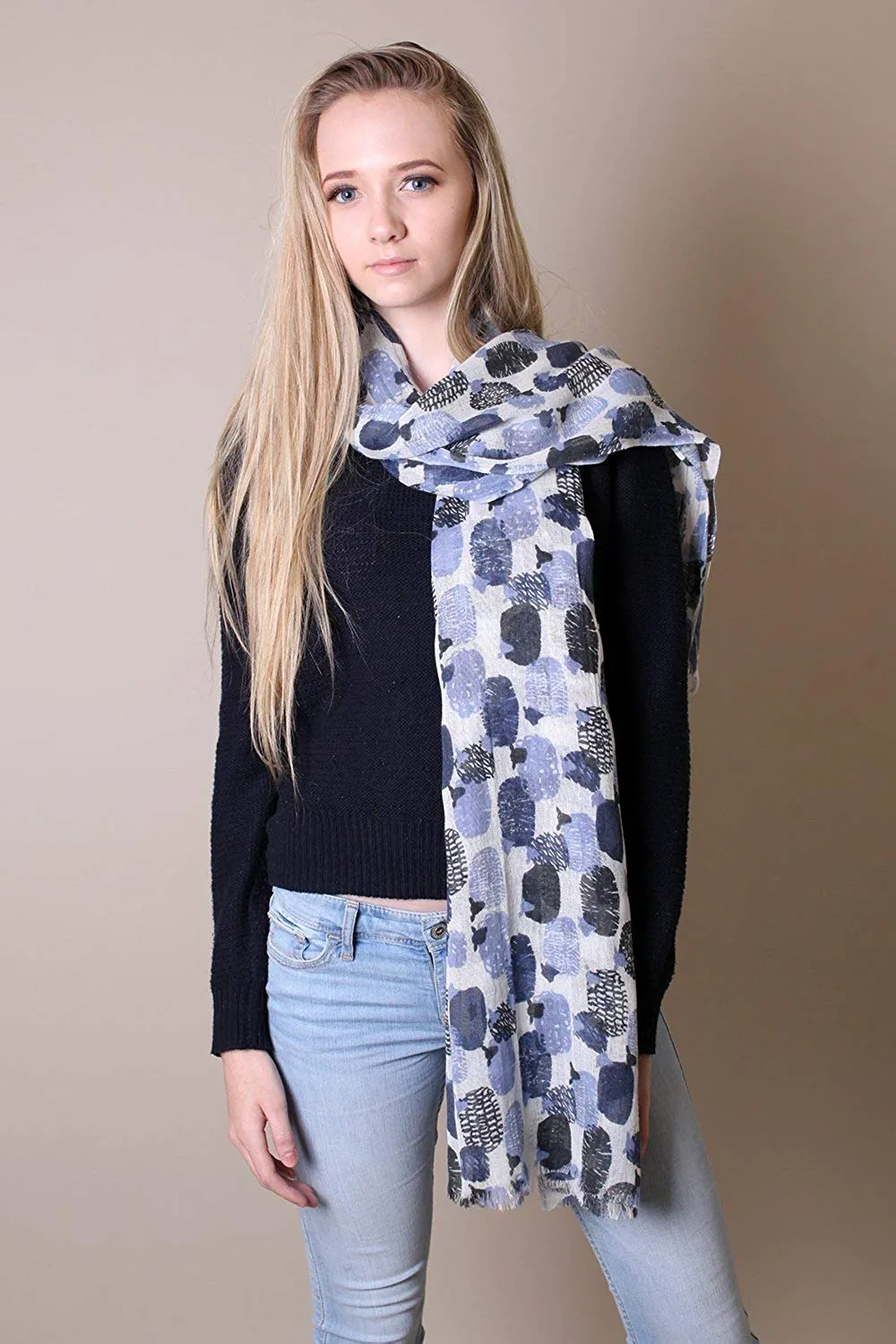 Cute Baa Baa Sheep Soft Wool Scarf