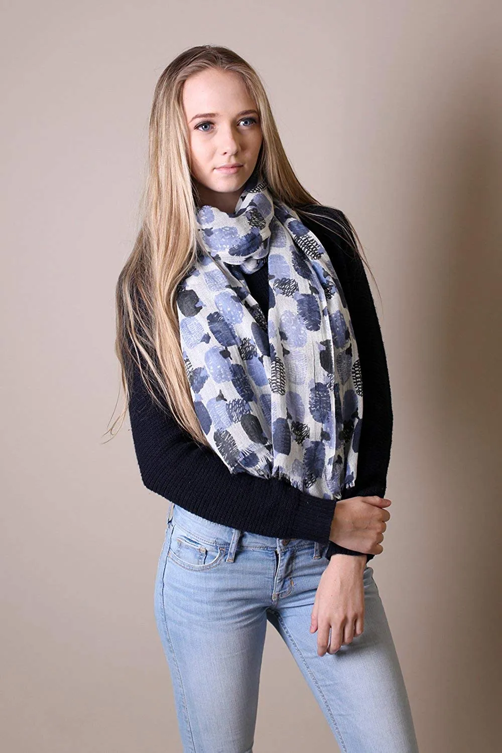 Cute Baa Baa Sheep Soft Wool Scarf