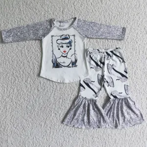 Cute Baby Girl Clothes Long Sleeve Bell Bottom Outfits 6 A33-11