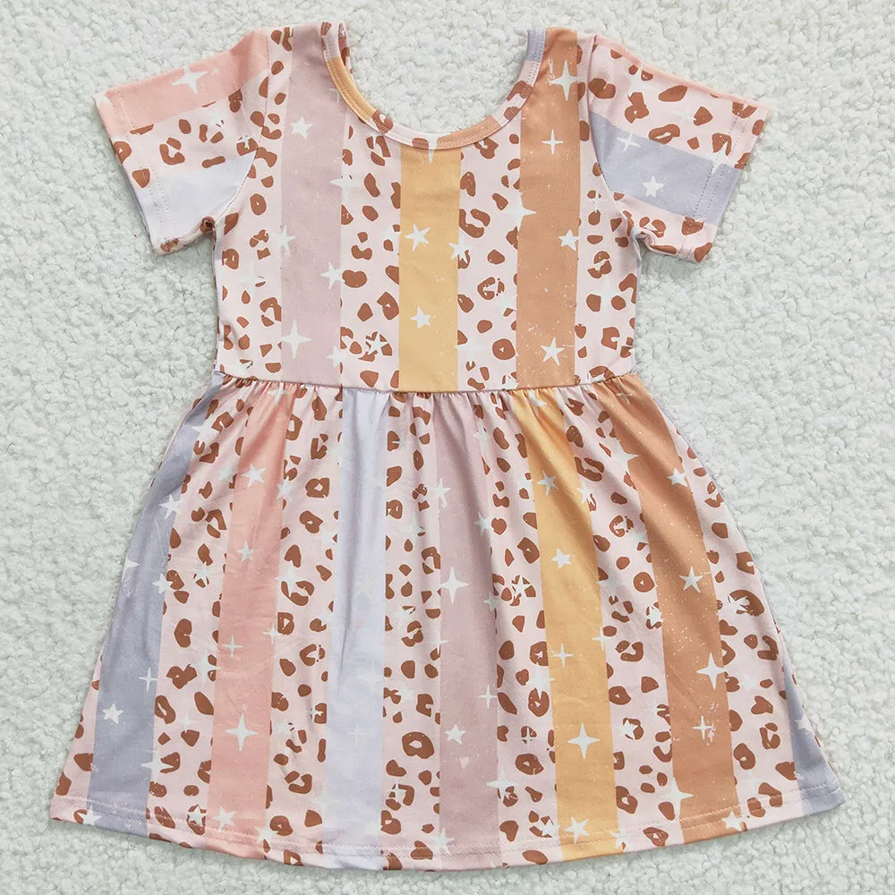 Cute Baby Girls Dress Short Sleeve Summer Dresses GSD0266