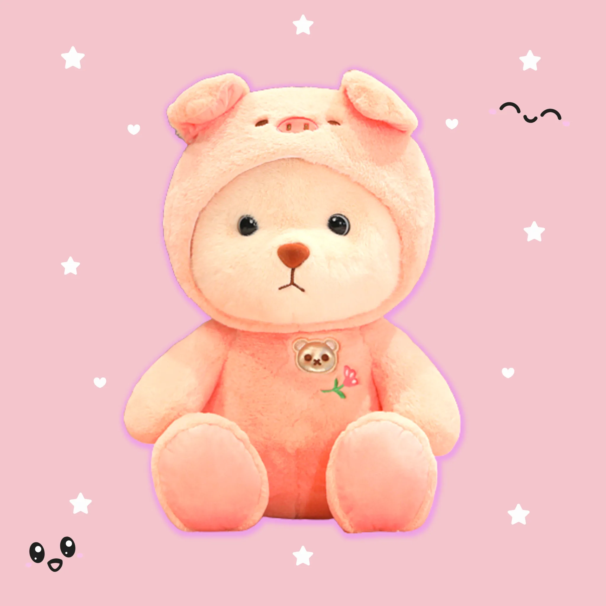 Cute Fuzzy Wuzzy Teddy Bear Plushie