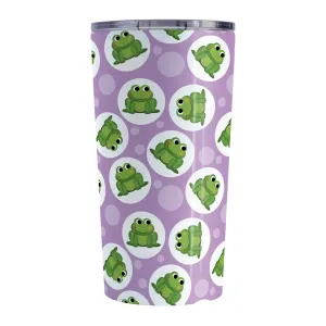 Cute Purple Frog Pattern Tumbler Cup