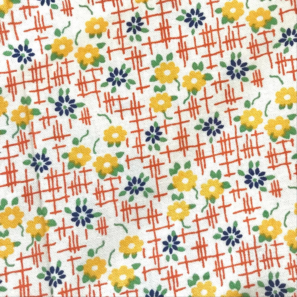 Cute Retro Floral Cotton Bandana Diane