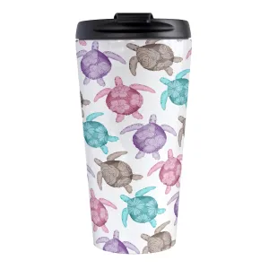 Cute Sea Turtles Pattern Travel Mug