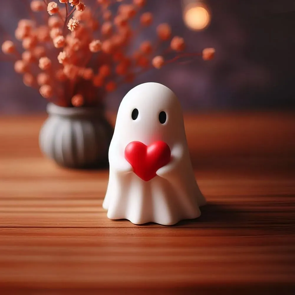 Cute Spooky Ghost Figurines for Halloween Home Decor