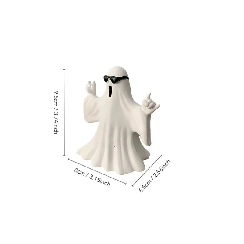 Cute Spooky Ghost Figurines for Halloween Home Decor