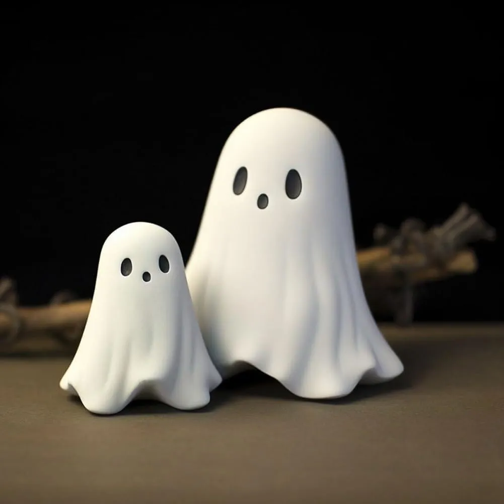 Cute Spooky Ghost Figurines for Halloween Home Decor