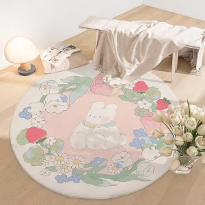 Cute Style Plush Bedroom Carpet