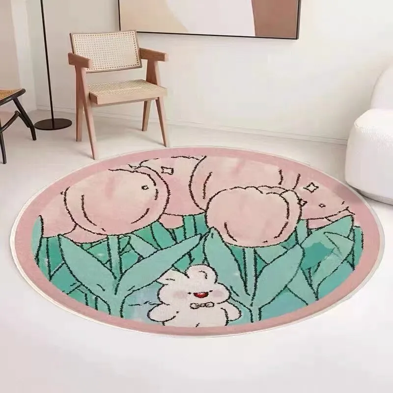 Cute Style Plush Bedroom Carpet