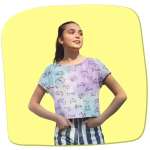 Cute Teddy Doodle - Women's Crop Top