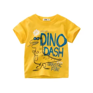 Cute Toddler Boys Dinosaur Fashion Tops