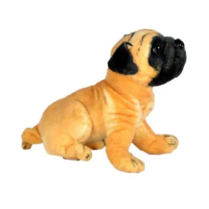 Cute VODA Pug Stuffed Soft Plush Dog Toy - Brown (32cm)