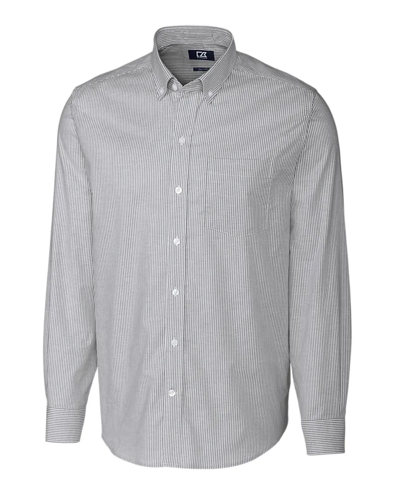 Cutter & Buck Stretch Oxford Stripe (Long Sleeve)