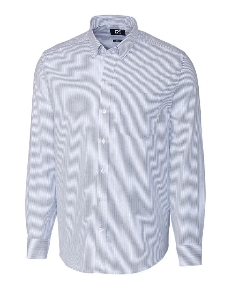 Cutter & Buck Stretch Oxford Stripe (Long Sleeve)