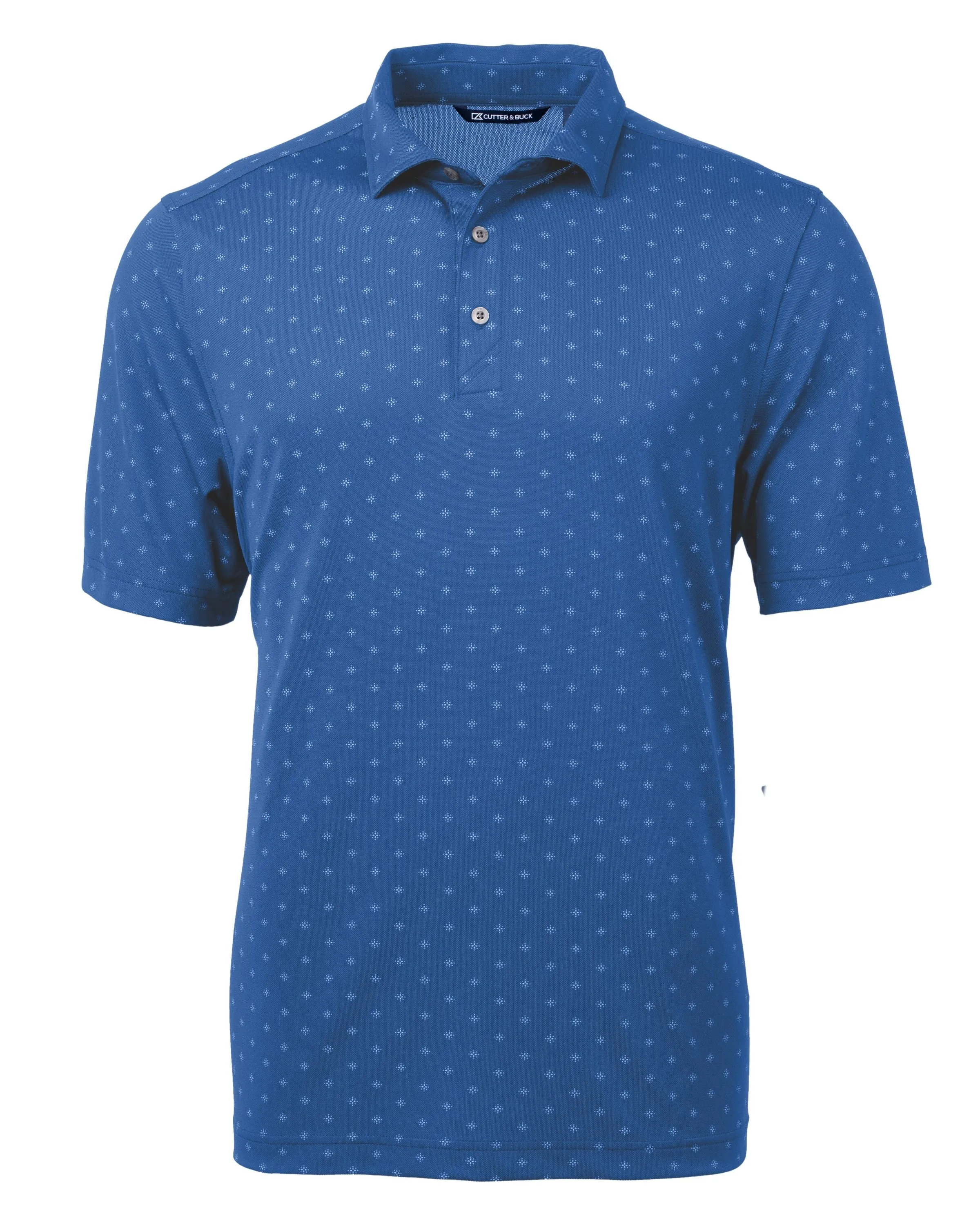 Cutter & Buck Virtue Eco Pique Tile Print Recycled Mens Polo