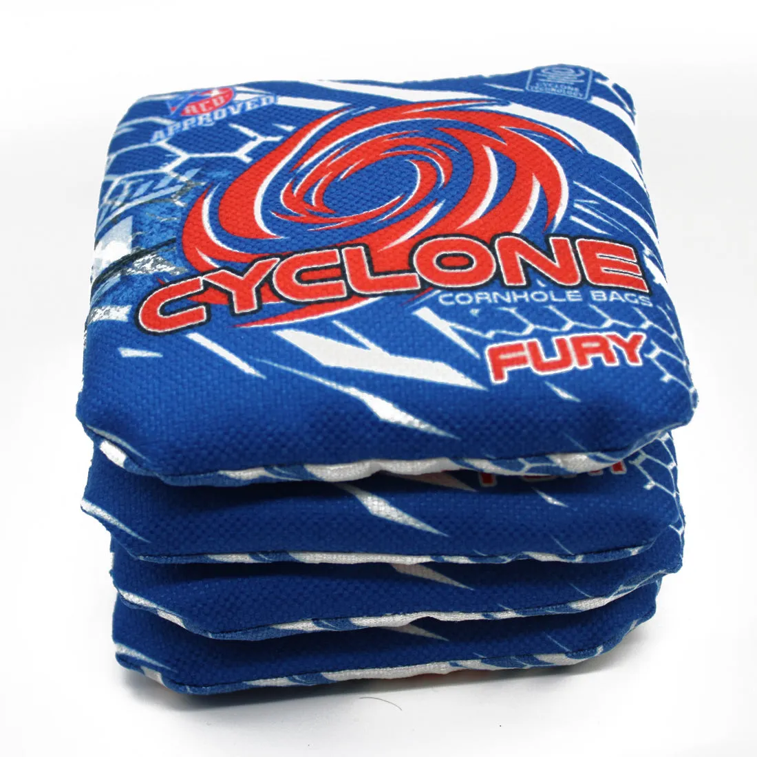 Cyclone STORM Red White and Blue Pro series cornhole bags (set of 4)