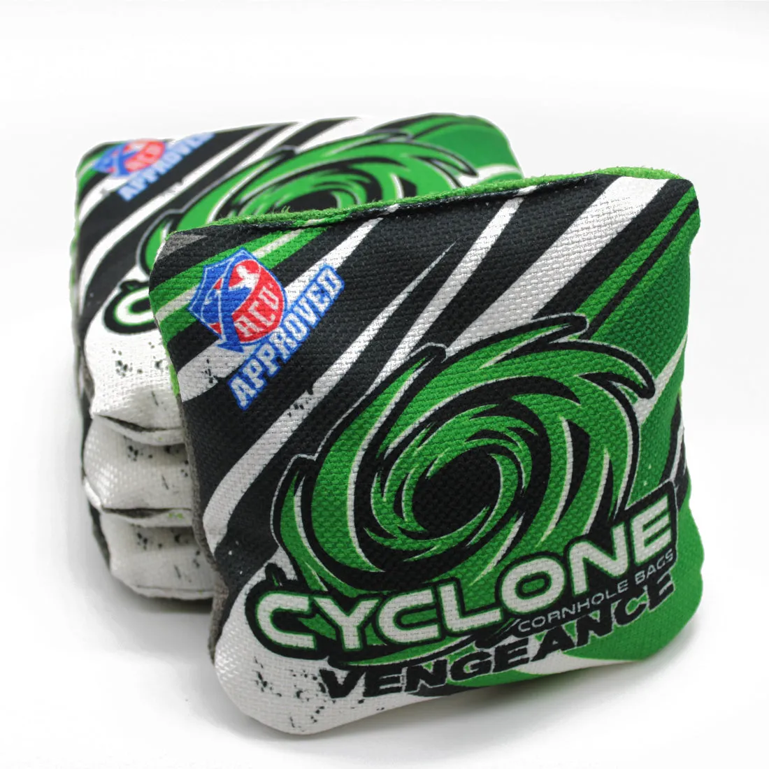 Cyclone VENGENCE Green Pro series cornhole bags (set of 4)