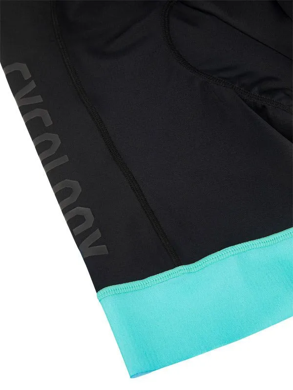 Cycology Women's Bib Shorts Black/Aqua