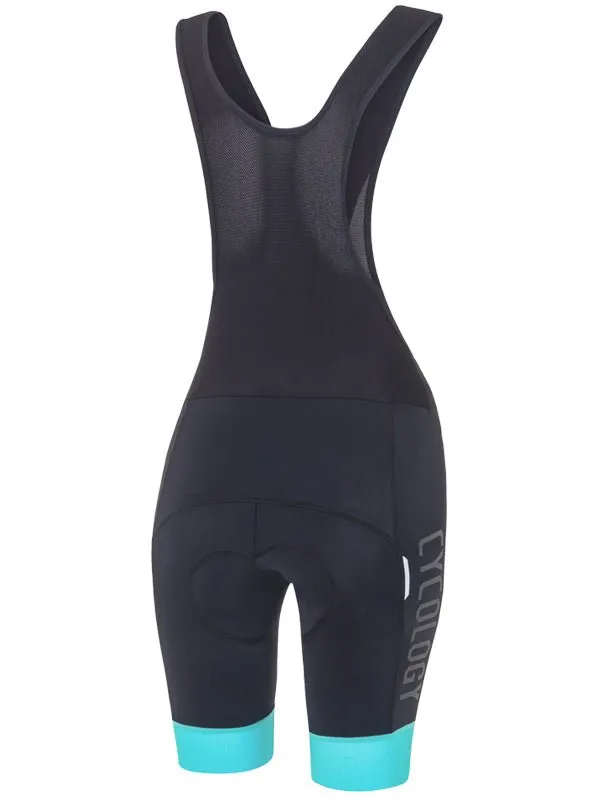 Cycology Women's Bib Shorts Black/Aqua