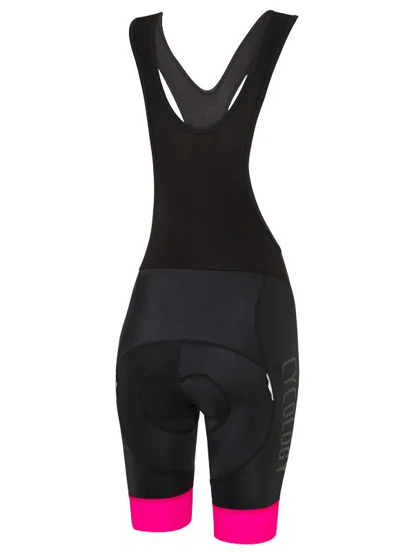 Cycology Women's Bib Shorts Black/Pink