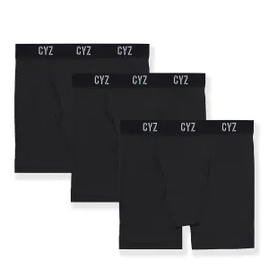 CYZ Men's 3-PK Cotton Stretch Boxer Briefs for Men Pack of 3