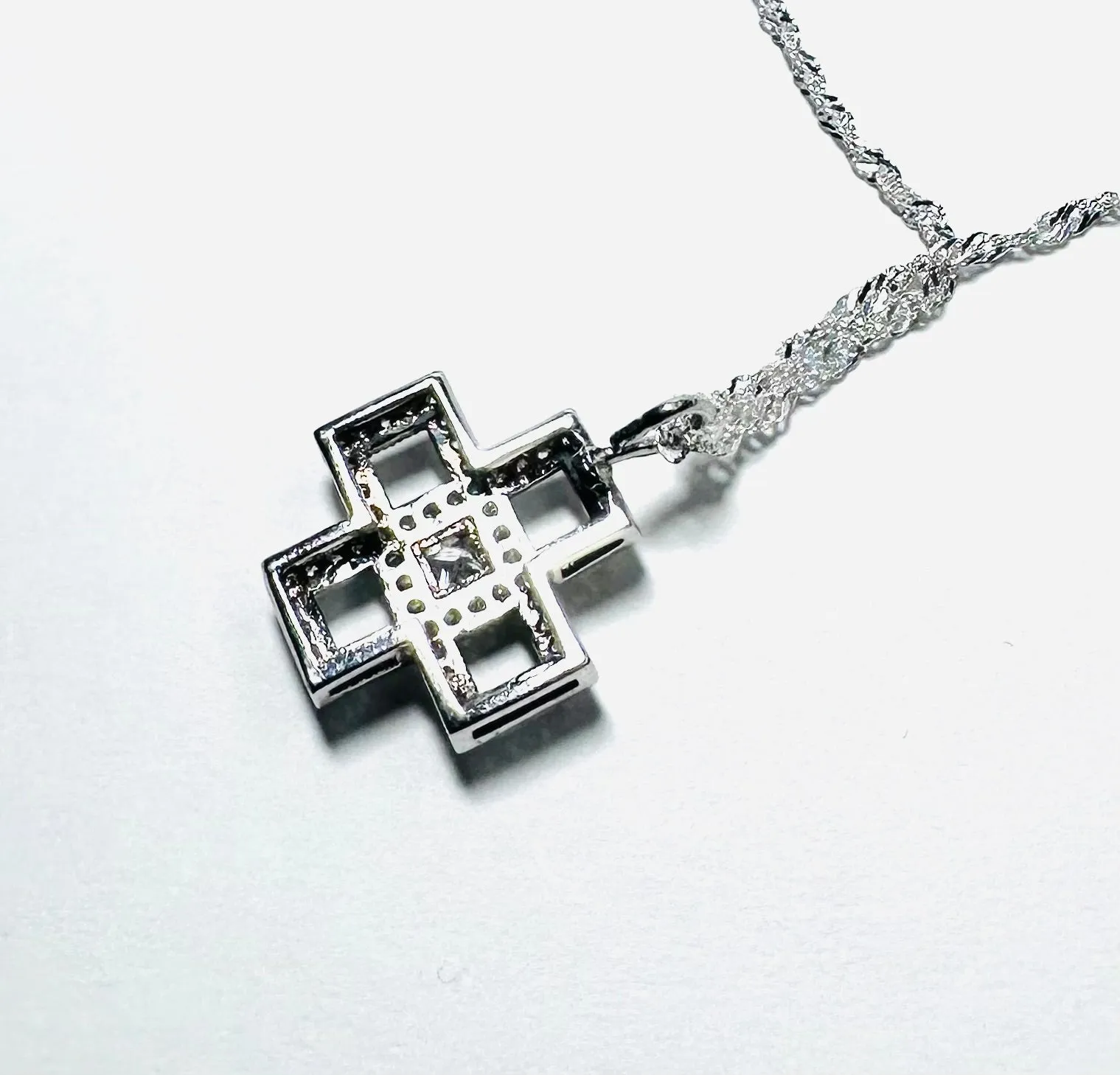 CZ Cross Necklace