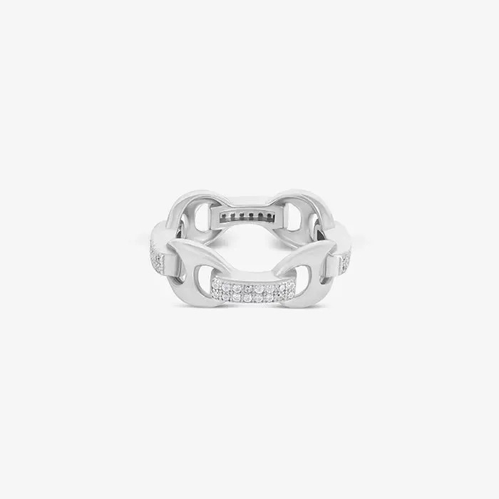 CZ Sequence Line Ring