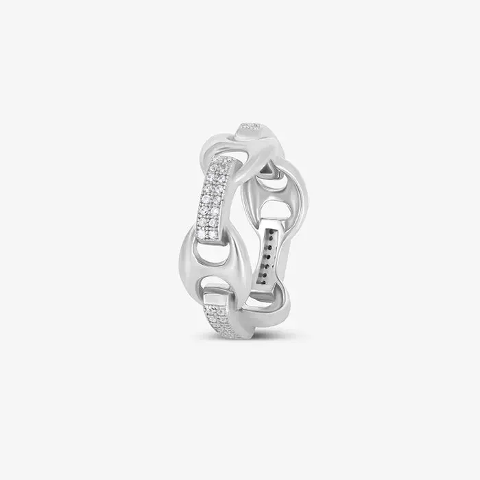 CZ Sequence Line Ring