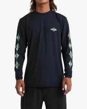 D-Bah Loose Fit Long Sleeve Surf Tee - Black