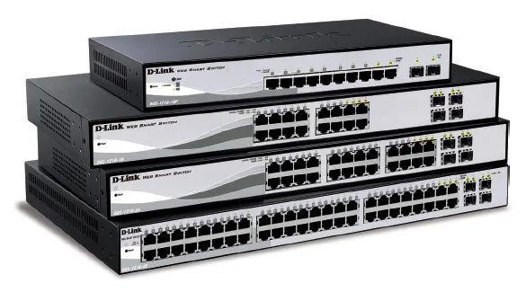 D-Link 48-Port 10/100/1000 Gigabit Smart Switch Including 4 Combo 1000Baset/Sfp