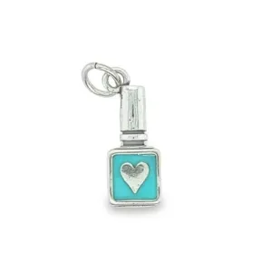 D1158 Aquamarine Nail Polish Pendant