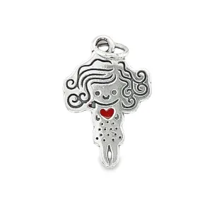 D1254 Red Girl Pendant