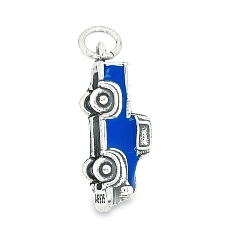 D1296 Blue Truck Pendant