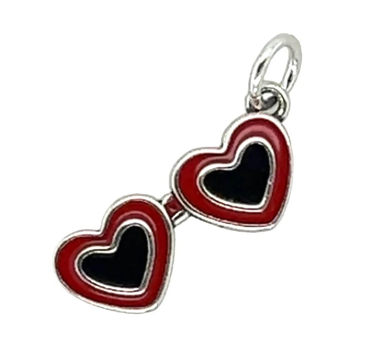 D1421 Heart Glasses Pendant