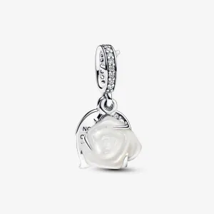 D1905 White Rose Charm