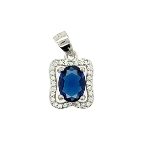 D272 CZ Blue Pendant