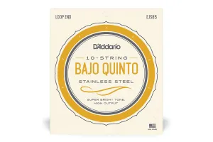 D'Addario EJS85 Stainless Steel 10-String Bajo Quinto Strings - .026-.036