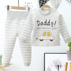 DADDY PRINT CO-ORD SET - GREY