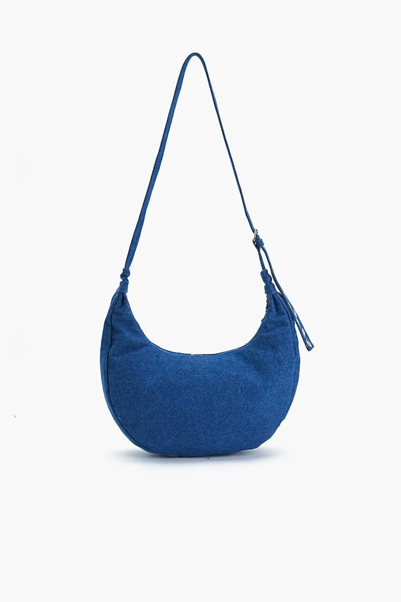 Dahlia Denim Shoulder Bag